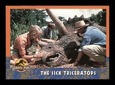 The Sick Triceratops 28 Topps Jurassic Park 1993 Trading Card TCG CCG picture