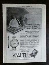 Vintage 1917 Waltham Colonial A Pocket Watch Full Page Original Ad 222 picture