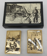 Lionel Barrymore The Gold Set Foil-Etched Playing Cards Set of 2    TF picture