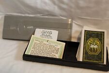 VTG CRUVER Washable PLASTIC PLAYING CARDS ORIGINAL PLASTIC CASE 1 DECK Guarantee picture