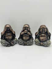 Three Buddha Statue Home Decor  Office or Living room decor Housewarming Gift picture