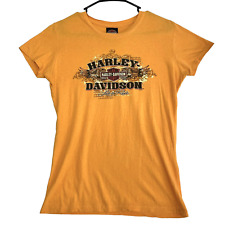 Harley-Davidson T-Shirt Hollywood Los Angels, CA 100% Cotton Women's XL Orange picture