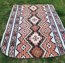 2 Vtg Twin Native American Navajo Southwestern Motif Bedspreads W Curtains  picture