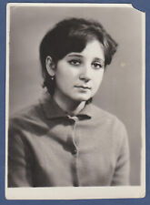 Portrait of a Beautiful Girl, Pretty Young Lady Soviet Vintage Photo USSR picture