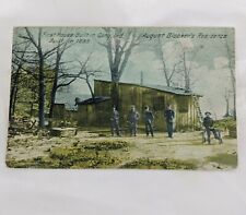 Gary Indiana Postcard First House Built 1883 August Blockers W W Hixson  picture