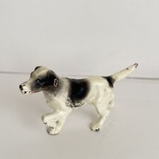 Vintage Hubley ? Cast Iron Pointer Painted Figurine Hunting Dog Paperweight picture