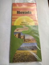 Vintage 1976-77 NEVADA OFFICIAL STATE HIGHWAY INTERSTATE ROAD MAP  picture