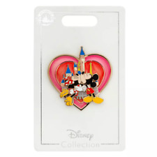 2022 Disney Parks Mickey & Minnie Mouse Kissing Castle Open Edition Pin picture