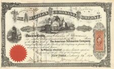 American Submarine Co - Gorgeous Nautical Stock Certificate dated 1870's - Gener picture