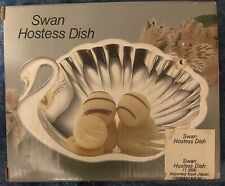 Vntg 70’s Wm A Rogers Silverplate Swan Hostess Dish No 011 3500, New, Never Open picture
