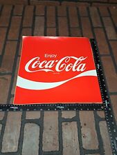 Vintage Enjoy Coca Cola Sticker Decal Large 14×14 picture