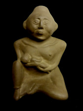Vtg Cahokia Mounds ''Mother and Child'' Ceramic Sculpture Figurine  Look / Read picture