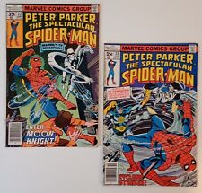 Peter Parker #22 & 24 (1st Moon Knight/Spider-man team-up Cyclone app.) 1978 picture