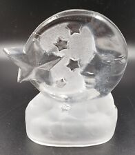 **Vtg Moon & Stars Celestial Glass Tealight Candle Holder by Partylite** picture