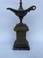 Vintage Frederick Cooper Metal Lamp Regency Column Alladin Kerosene Oil Lamp picture