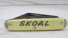 Vintage Skoal Advertising Jack Knife Composite Cream Handles picture