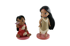 Disney Animators Collection Toddler Cake Toppers Pocahontas & Lilo Mini Figures picture