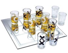 Crystal Clear Game Night Shot Glass Tic-Tac-Toe Drinking Game picture