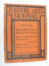 THEATRE ARTS MONTHLY August 1939 Flushing Meadow World Fair Toto Armando Novello picture