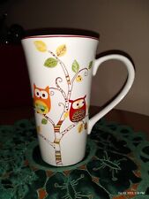 PTS International 222 Fifth  - Coffee Cup - Enchanted Woods w Owls - 20 Oz. picture