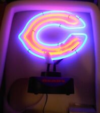 Chicago Bears NFL License Team Logo Glass Sign Neon Light Lamp Man cave 13