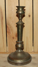 Antique hand made silver plated bronze candlestick picture