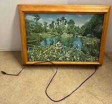Vintage HELMSCENE Lighted Wall Picture Works 28 X 20 picture