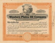 Western Plains Oil Co. - Oil Stocks and Bonds picture