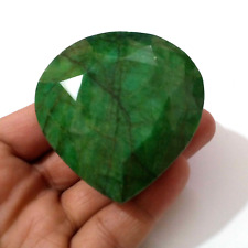 Excellent Brazilian Green Emerald Faceted Pear Shape 920 Crt Loose Gemstone picture