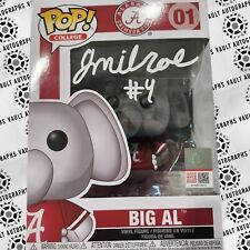 Jalen Milroe Signed Big Al Funko Pop #01 Alabama Crimson Tide Football JSA COA picture