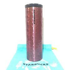 Starbucks Stainless steel Tumbler Troy 16oz.Pink Hammer 2018 Limited Edition picture