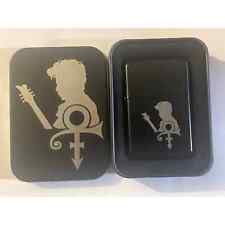 Prince Engraved Lighter Black Mate with Case picture