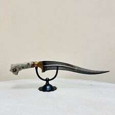 Vintage ceremonial mughal  dagger with jade hilt and gold koftgari. picture