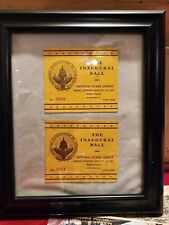 JFK Inaugural Ball Numbered Ticket Stubs in 8X10 frame picture