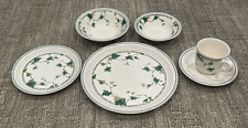 NORITAKE IVY LANE 6 PC PLACE SETTING DINNER BREAD PLATES BOWLS CUP SAUCER LN AA picture