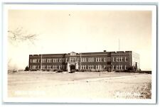 c1940's High School Building Campus Macon Missouri MO RPPC Photo Postcard picture