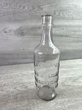 Vtg 7” Sylmar Brand Los Angeles CA Olive Growers Assn Clear Bottle 1890s picture