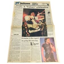 Detroit Free Press August 17 1984 The Jacksons & Jermaine Jackson Victory picture