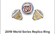 Washington Nationals 2019 World Series Replica Ring SGA 4/20/24 Presale picture