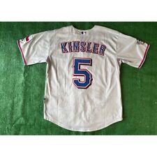 Ian Kinsler #5 Texas Rangers 2010 World Series Authentic Majestic Jersey Size 52 picture
