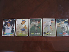 5 1957 BASEBALL CARDS WITH PLASTIC SLEEVES  B-15 picture