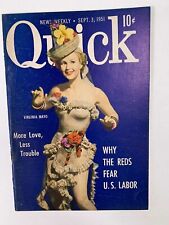 Quick News Weekly Magazine September 3 1951 cover Virginia Mayo picture