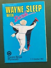 1982 Wayne Sleep Dash Theatre Programme Plymouth Theatre Royal picture
