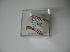 Signed Baseball and Case Holder- RAY KNIGHT MVP- New York Mets 1986 World Series picture