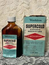 vintage Watkins Supercold Cough Medicine  6 fl oz., medicine bottle picture