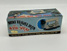 Vintage Apex Travel Iron With Spray , New Old Stock In Box picture