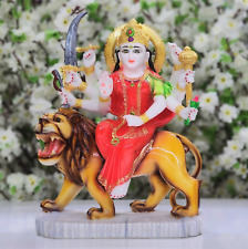 Durga Ma Statue Resin Hindu Goddess Idol Durga Figurine Indian Temple Decor Gift picture