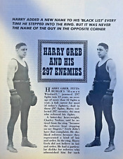 1969 Boxer Harry Greb illustrated picture