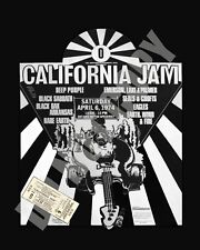 April 1974 California Jam Concert Ontario Motor Speedway Flyer Ticket 8x10 Photo picture