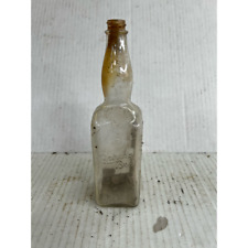 Vintage Bakers Best Hair Tonic Glass Bottle Clear Original  picture